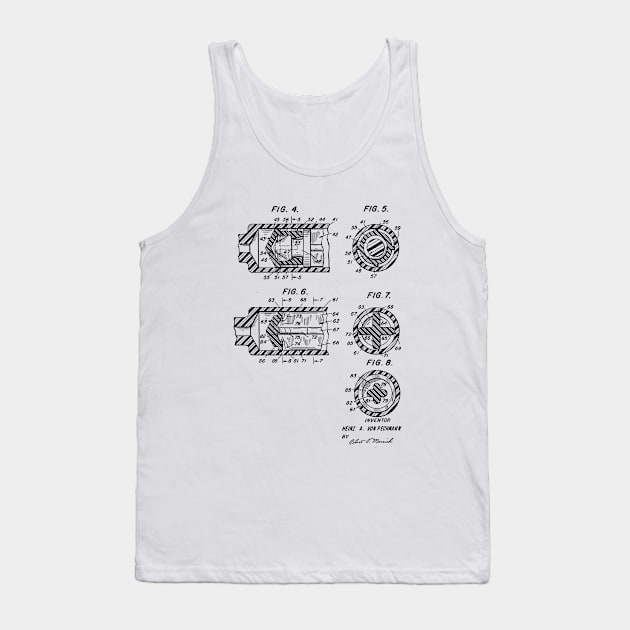 Plastic Syringe Vintage Patent Hand Drawing Tank Top by TheYoungDesigns